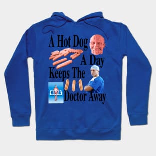 A Hot Dog A Day Keeps The Doctor Away Hoodie